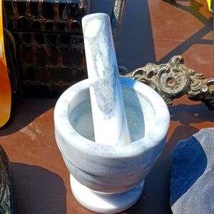 Marble Mortar and Pestle